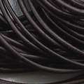 Leather Cords, 2mm, cowhide, Black