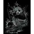 Royal & Langnickel® | Engraving Art™ Scratch Pictures — packs, pandas on silver background