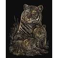 Royal & Langnickel® | Engraving Art™ Scratch Pictures — packs, tiger on copper background