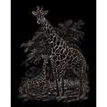 Royal & Langnickel® | Engraving Art™ Scratch Pictures — packs, giraffe on copper background