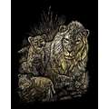 Royal & Langnickel® | Engraving Art™ Scratch Pictures — packs, lions on gold background