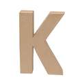 Rayher | Paper-mâché Upper Case Letters — individual, K