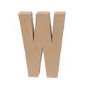 Rayher | Paper-mâché Upper Case Letters — individual, W