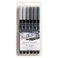 LYRA | aqua brush duo themed pen sets — 6 pens, Grey tones, set