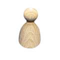 Wooden Figure Cones — individual or packs, 28 mm high, ⌀ 14 mm - single