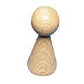 Rayher | Wooden Figure Cones — individual or packs, 50 mm high, ⌀ 20 mm - pack of 4