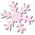 Ursus Motif Lever Punches, snowflake 3, jumbo, pink, motif diameter 76.2mm
