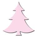 Ursus Motif Lever Punches, Christmas tree, jumbo, pink, motif diameter 76.2mm