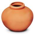 Bulbous Vase Casting Moulds — made of plaster, d 18 cm x h 15 cm