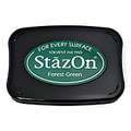 StazOn Solvent Ink Pads, forest green