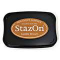 StazOn Solvent Ink Pads, saddle brown