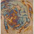 NORIS | Art Metall imitation leaf, Burnished blue / gold sheets, Blue burnished gold