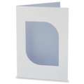 White Window Greetings Cards, modern rectangle