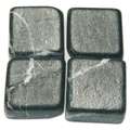 Marble Mosaic - bags, 250 g bag, approx 120 tiles, 10 x 10 x 8 mm, Nero Mystic