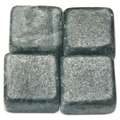 Marble Mosaic - bags, 250 g bag, approx 120 tiles, 10 x 10 x 8 mm, Nero Lavica