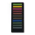 BLOCKX | Dry Pastel Sets — 12 pastels in cardboard box, Dark colours