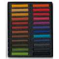 BLOCKX | Dry Pastel Sets — 24 pastels in cardboard box, Dark colours