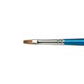 Winsor & Newton Cotman Series 555 Long Handled Flat Watercolour Brushes, 6