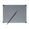 NEW WAVE® | POSH™ Glass Palettes — table palettes, M - 30.4 x 40.6 cms, Grey, 30 cm x 41 cm