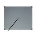 NEW WAVE® | POSH™ Glass Palettes — table palettes, L - 40.6 x 50.8 cms, Grey, 41 cm x 51 cm
