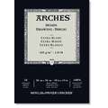 CANSON® | ARCHES® Drawing Paper — pads, 26 cm x 36 cm, pad (bound on one side), cold pressed, 26cm x 36cm / 180gsm - extra white