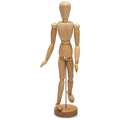 Articulated Mannequins — light hardwood, male 30cm