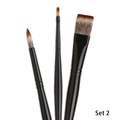 I LOVE ART | Mongoose Brushes ○ sets of 3 ○ synthetic, Classic