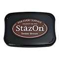 StazOn Solvent Ink Pads, timber brown