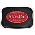 StazOn Solvent Ink Pads, blazing red