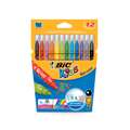 Bic Kids Kid Couleur Fibre Pen Sets, 12 colours