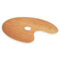 Cappelletto Wooden Palette, oval - 25 x 35cm
