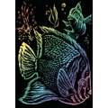 Royal & Langnickel® | Engraving Art™ Mini Scratch Pictures — packs, fish on a rainbow background