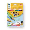 Bic Kids Ecolutions Evolution Triangular Coloured Pencil Sets, 12 crayons