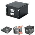Snap'n'Store Black Storage Boxes, 36.9 x 48.4 x 20cm