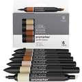 WINSOR & NEWTON™ | promarkers™ — sets of 6, Earth tones, set