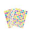 Assorted Geometric Stickers, pastel colours