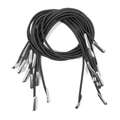 Packs Of 10 Rubber Cords, 30cmx2mm / Black, 10 elastics