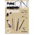 Clairefontaine Paint On Naturel Paper, A5 - 14.8 cm x 21 cm, 250 gsm, pad (bound on one side)