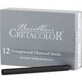 CRETACOLOR® | Compressed Charcoal Sticks — packs of 12, medium, set