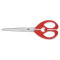 JPC Electron Scissors, pointed tip, red handles