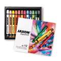 Jaxon Watercolour Round Wax Pastel Sets, 12 pastels