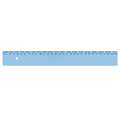 Wonday® | Blue Transparent Plastic Rulers — 1 mm bevel, 20 cm