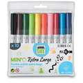 JPC Min'O Felt Pen Sets, 10 pens, extra large nib, conical tip