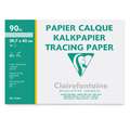 Clairefontaine Tracing Paper Pads, A3, 10 sheets, A3, 10 sheets, 90 gsm, pad (bound on one side)
