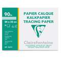 Clairefontaine | SMOOTH TRACING PAPER — 90 - 95 gsm, 24 cm x 32 cm, 20 sheets, 90 gsm, pack of sheets