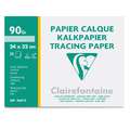 Clairefontaine Tracing Paper Pads, 24cm x 32 cm, 20 sheets, 24cm x 32 cm, 20 sheets, 90 gsm, pad (bound on one side)