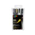 uni | POSCA PC-5M Paint Marker sets — 4 markers, basic set - plastic wallet