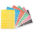 Sticker Sets, 2592 rectangular stickers, assorted colours