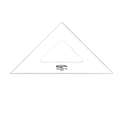 GRAPHOPLEX | Set Squares — individual, 45°, 32 cm