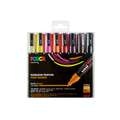 uni | POSCA PC-5M Paint Marker sets — 8 markers, Warm colours - plastic wallet, 1. plastic wallet